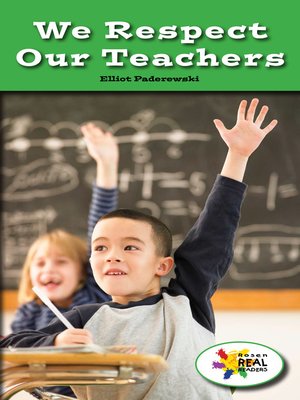 cover image of We Respect Our Teachers